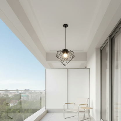 Black Diamond  Cage Pendant Lamp – PL 8062-BK