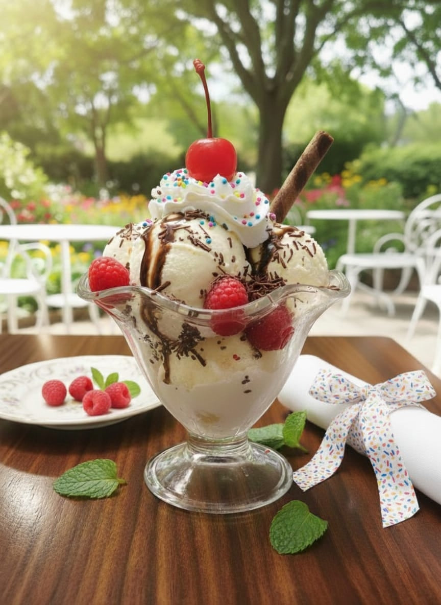 Polycarbonate Ice Cream Glass