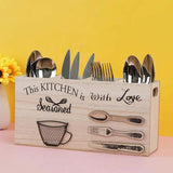 Wooden Utensils Holder