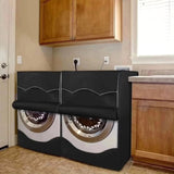 Black Front Load Washing Machine Cover