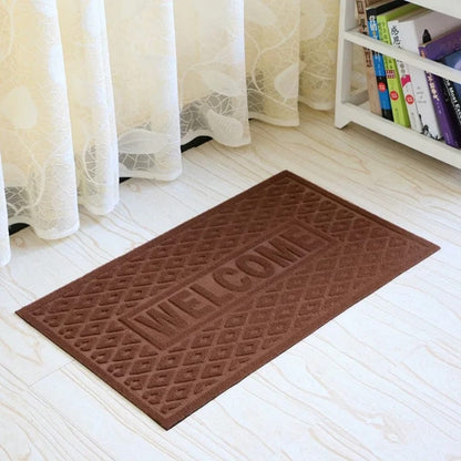 Door mat measuring 40 cm by 70 cm for home entrance use