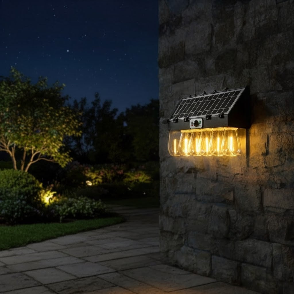 Outdoor Solar Sensor Wall Lamp