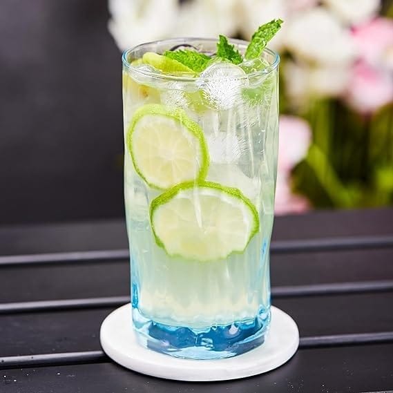 6Pcs HB Blue Glass – 580ml