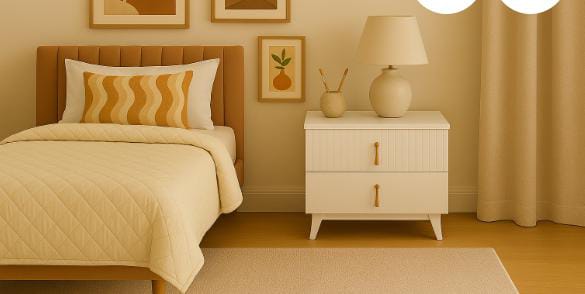 Two-Drawer Bedside Table