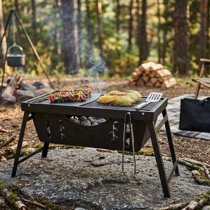 Foldable Charcoal BBQ Grill 50×30cm