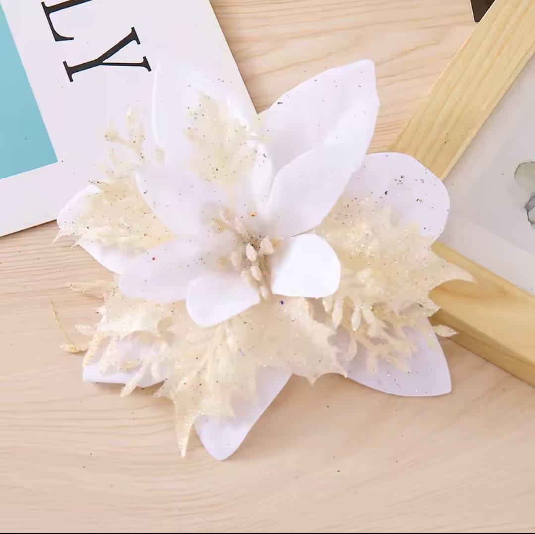 3Pcs Christmas Flower Decor For Tree Decoration