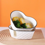 6Pcs Heart Shape Ceramic Bowls