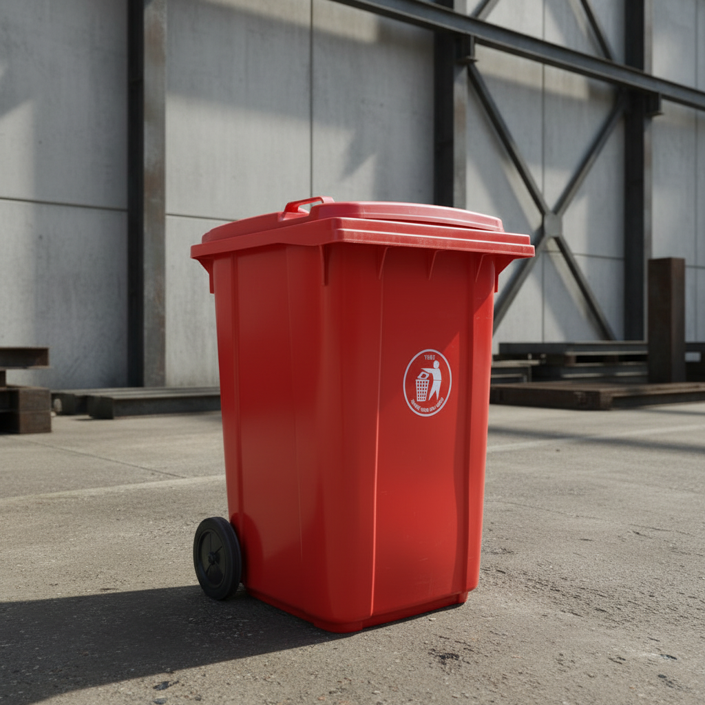 TT Dustbin With Wheels & NO PEDAL