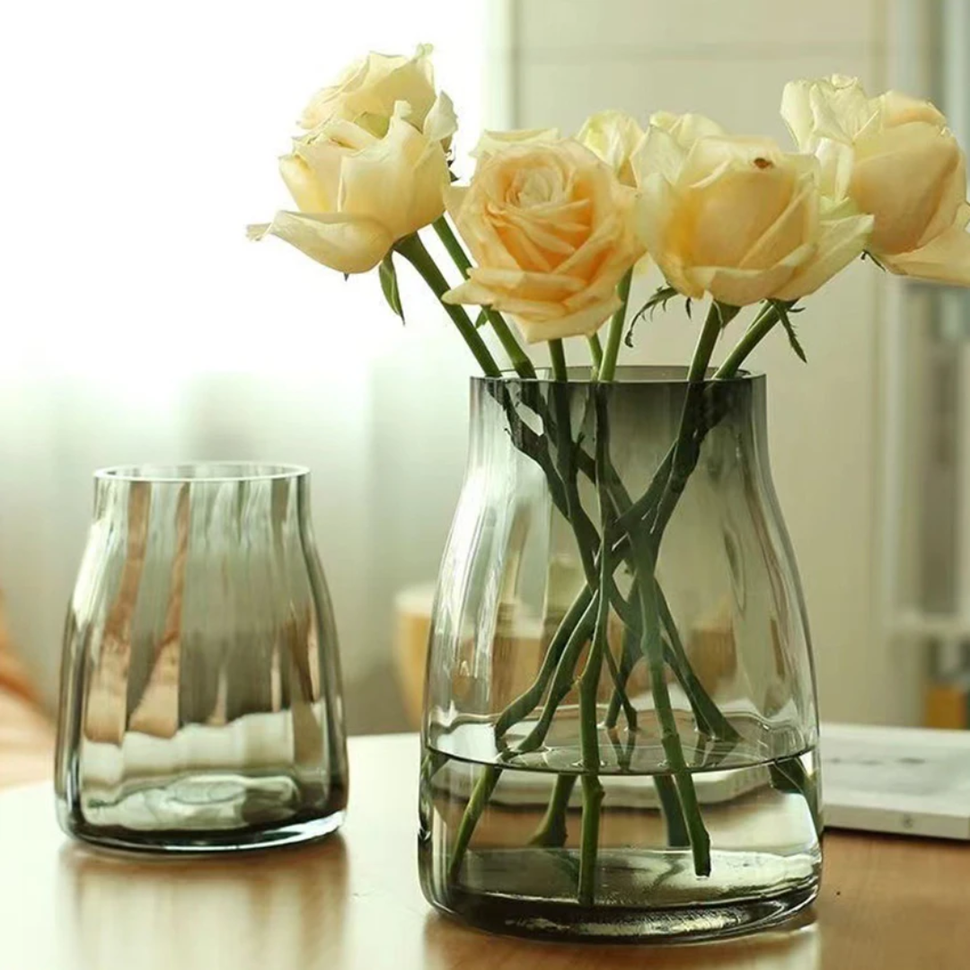 Wide Nordic Glass Vase