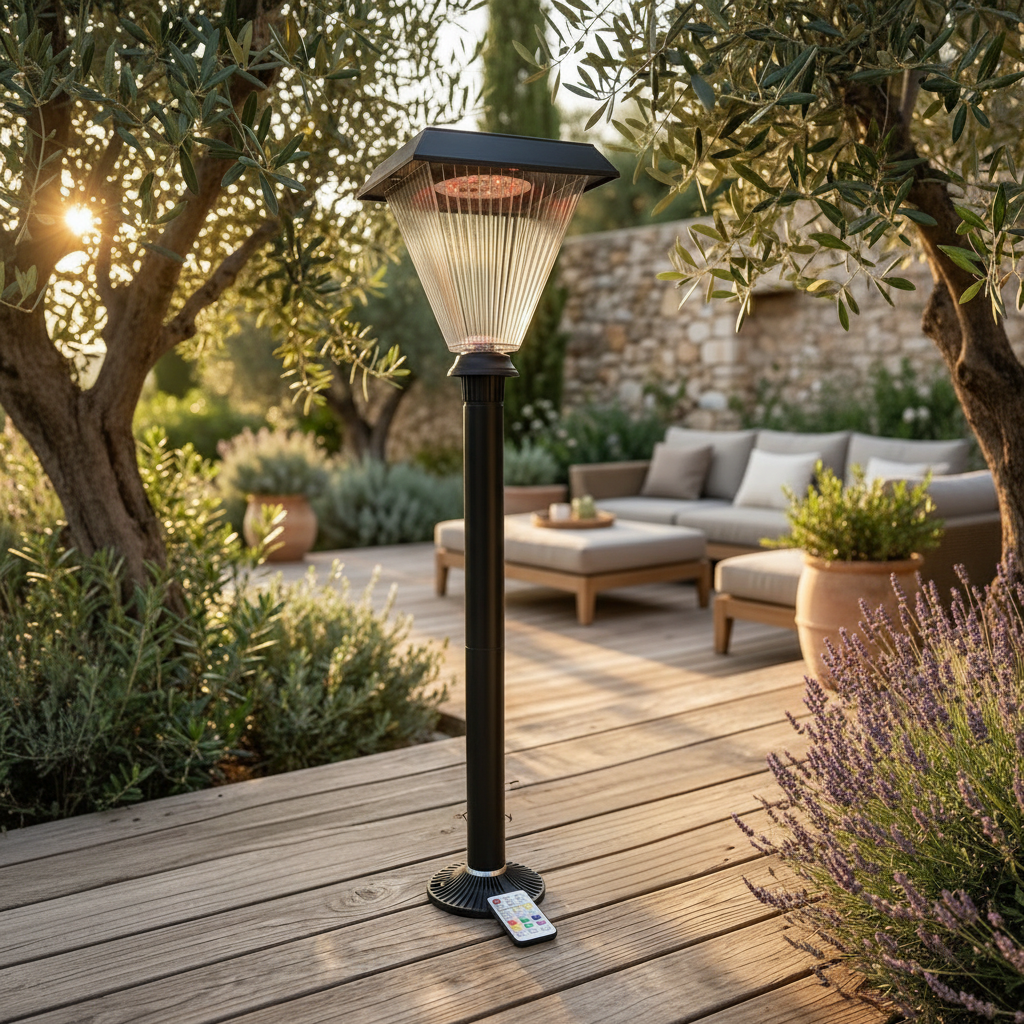 YX 3202 Solar Garden Pillar Lights