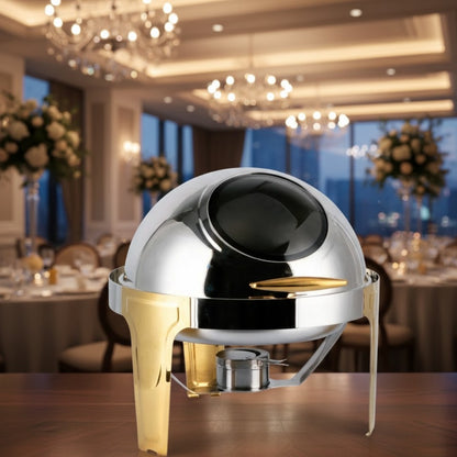 Chafing Dish with Gold Stands