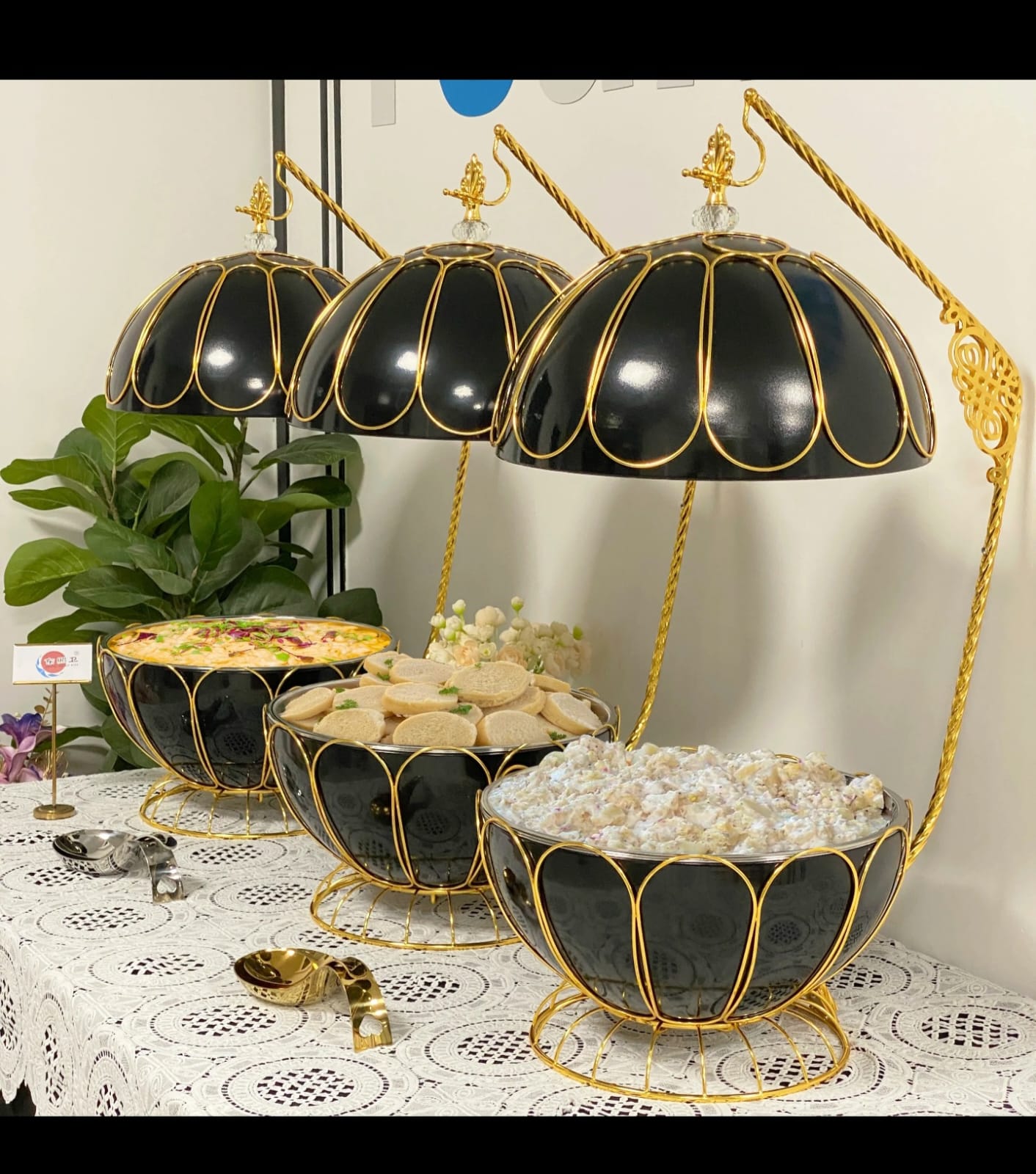 8 Litre Egg Shaped Round Chafing Dish Food Warmer