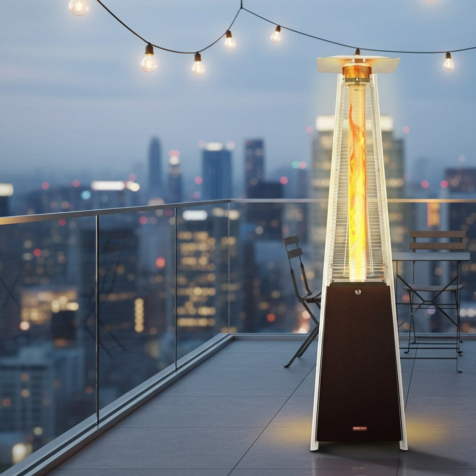 Black Iron Pyramid Patio Heater