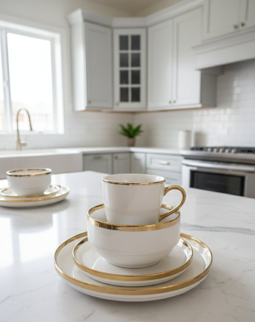24Pcs Stackable Dinner Set