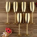 Gold Stainless Champagne Flutes