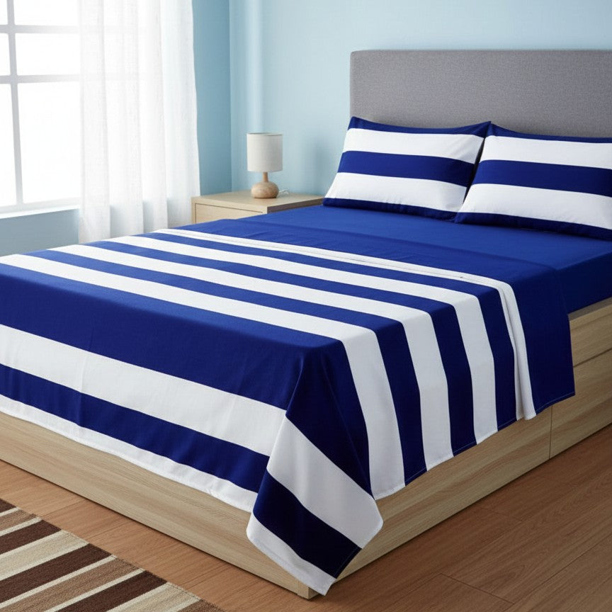 Cotton bedsheets available in sizes 5*6 and 6*6 for comfortable sleeping.