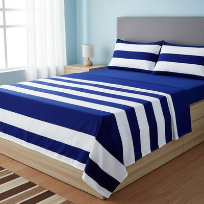Cotton bedsheets available in sizes 5*6 and 6*6 for comfortable sleeping.