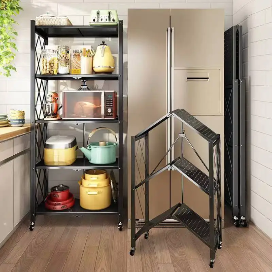 5-Layer Foldable Kitchen Rack