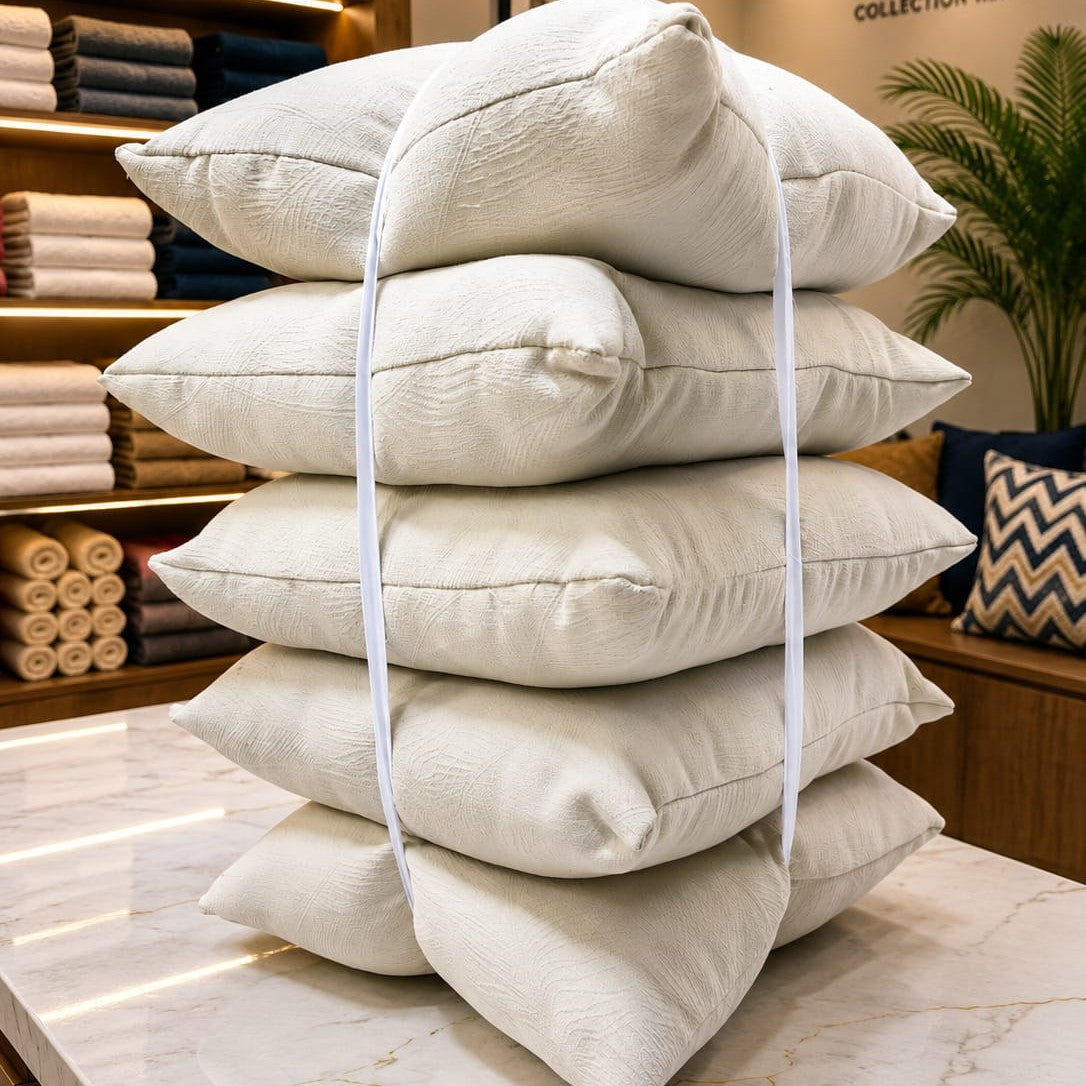 5Piece Throw Pillow Set with Zipper
