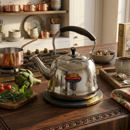 Stainless Steel Whistling Tea Kettle Gooseneck