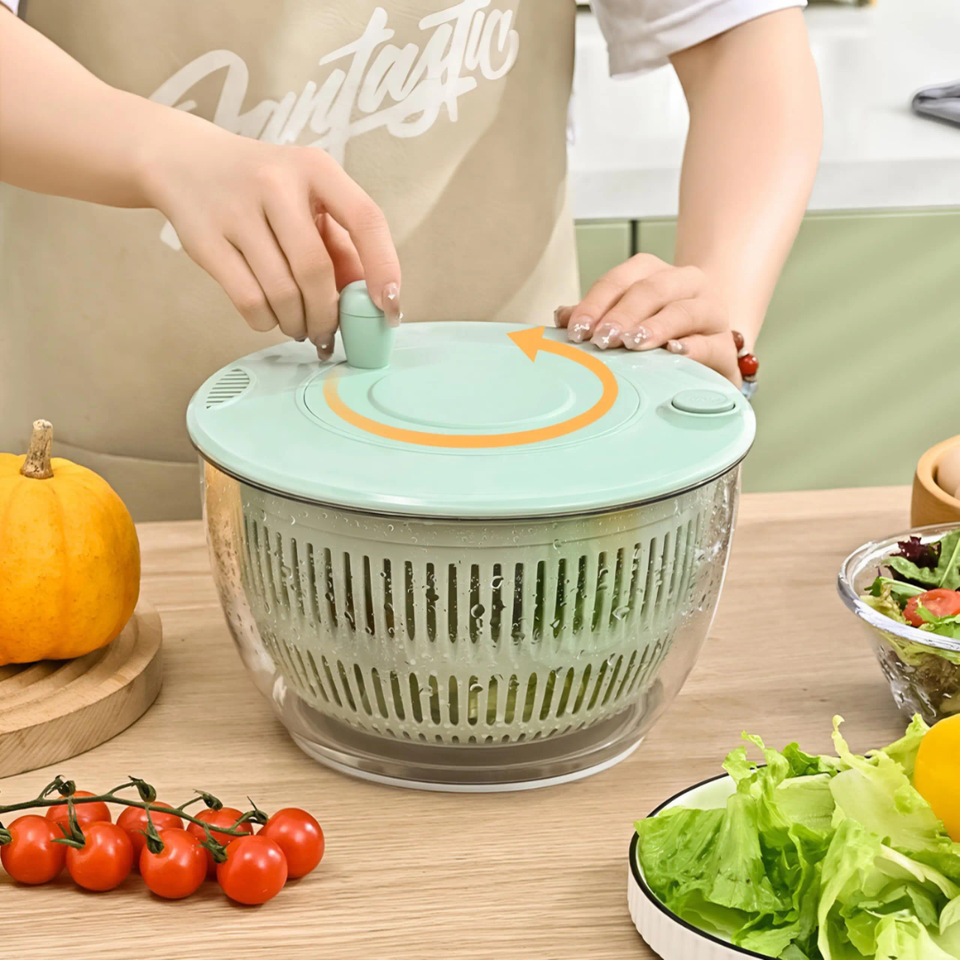 Multi-functional 8pcs Salad Spinner with Vegetable Chopper