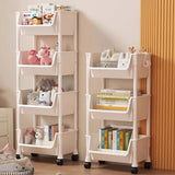 4-Layer Trolley Bookshelf & Storage Rack