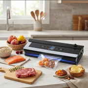 Compact household vacuum sealer machine for airtight food storage, meal prep, and freshness preservation