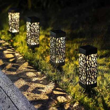 6Pcs Solar Powered Pathway Lights