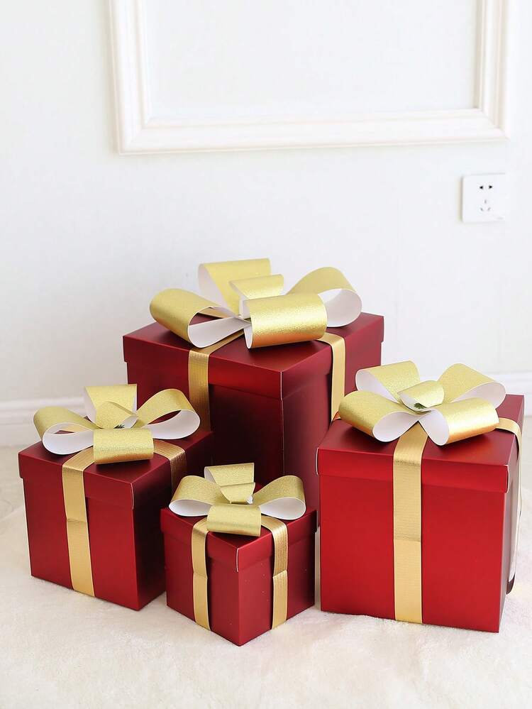 Gift Packaging Folding Storage Gift Box With Bow