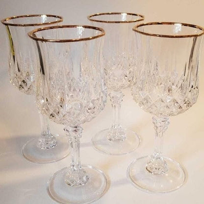 6pcs Crystal Stemware Glasses
