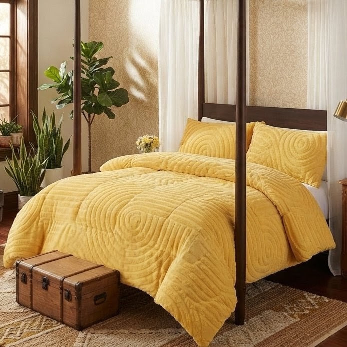 Heavy Warm Woolen Duvet Set 6 × 7 ft