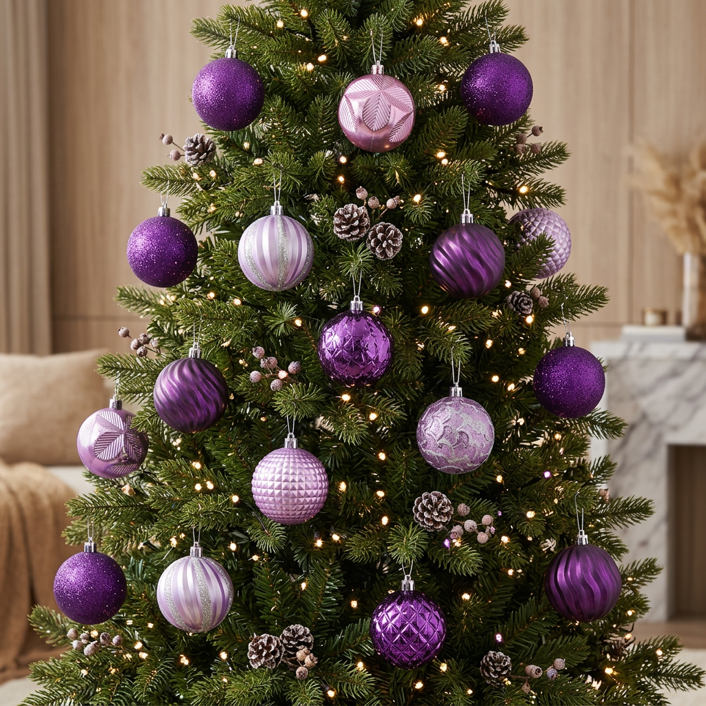 6cm Christmas Baubles Set of 12