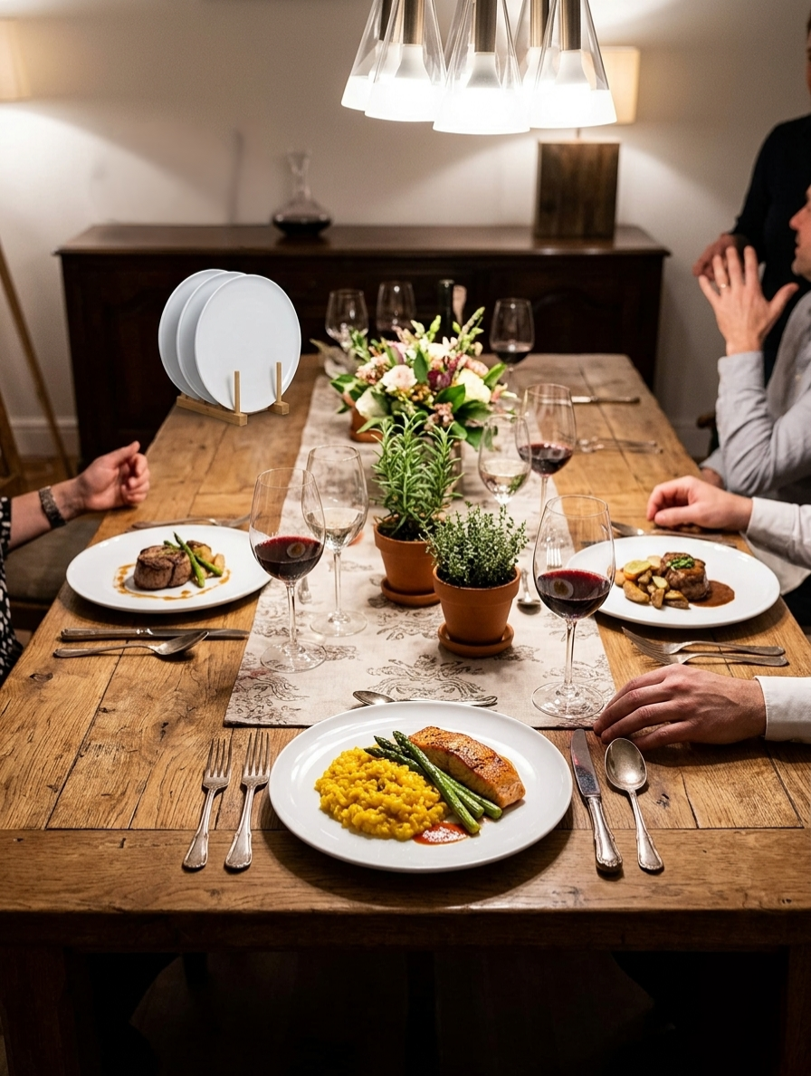 6Pcs 10.5 Inch Ceramic Dinner Plates