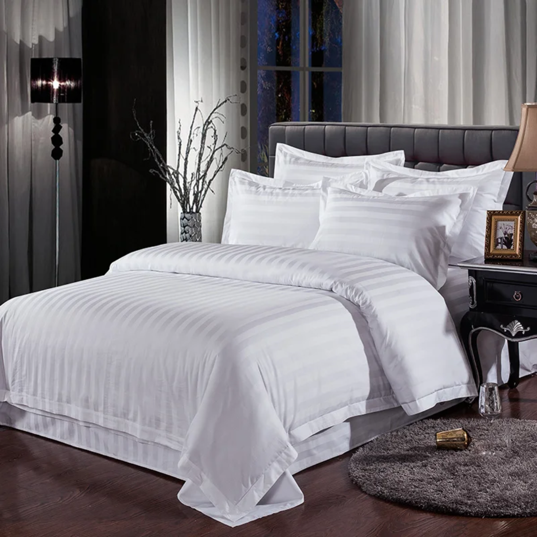 Striped Cotton Duvet Cover