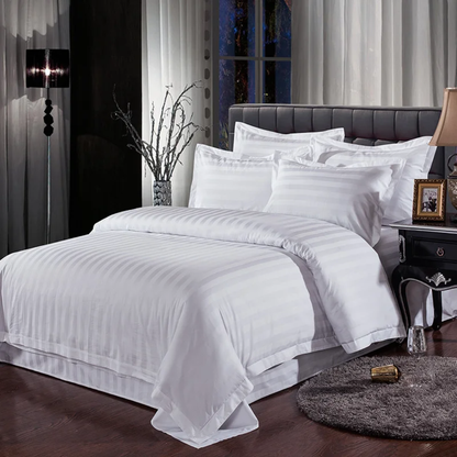 Striped Cotton Duvet Cover