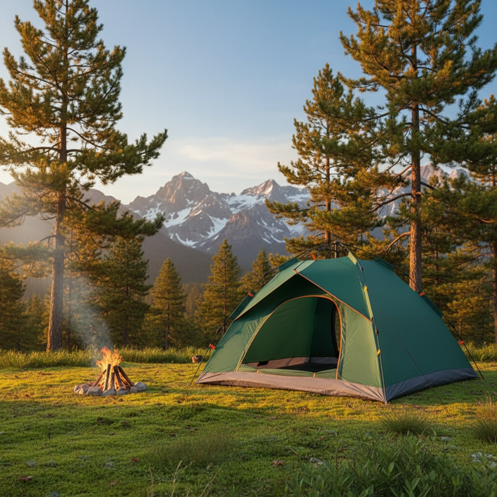 3-4 Person Outdoor Camping Tent 205cm x 205cm x 135cm