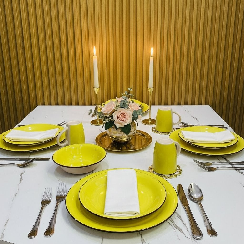 16-piece ceramic dinner set with plates, bowls, and mugs for everyday dining