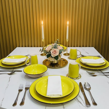 16-piece ceramic dinner set with plates, bowls, and mugs for everyday dining