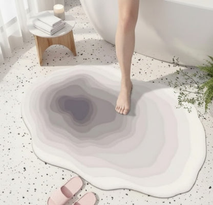 Absorbent Irregular Bathroom Mat – 40 × 60 cm