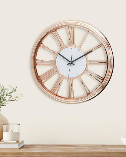 Roman Numeral Wall Clock – Bronze Finish 40cm