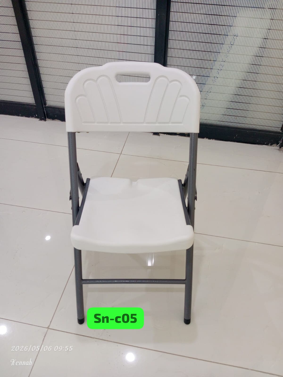 White Plastic Folding Chair