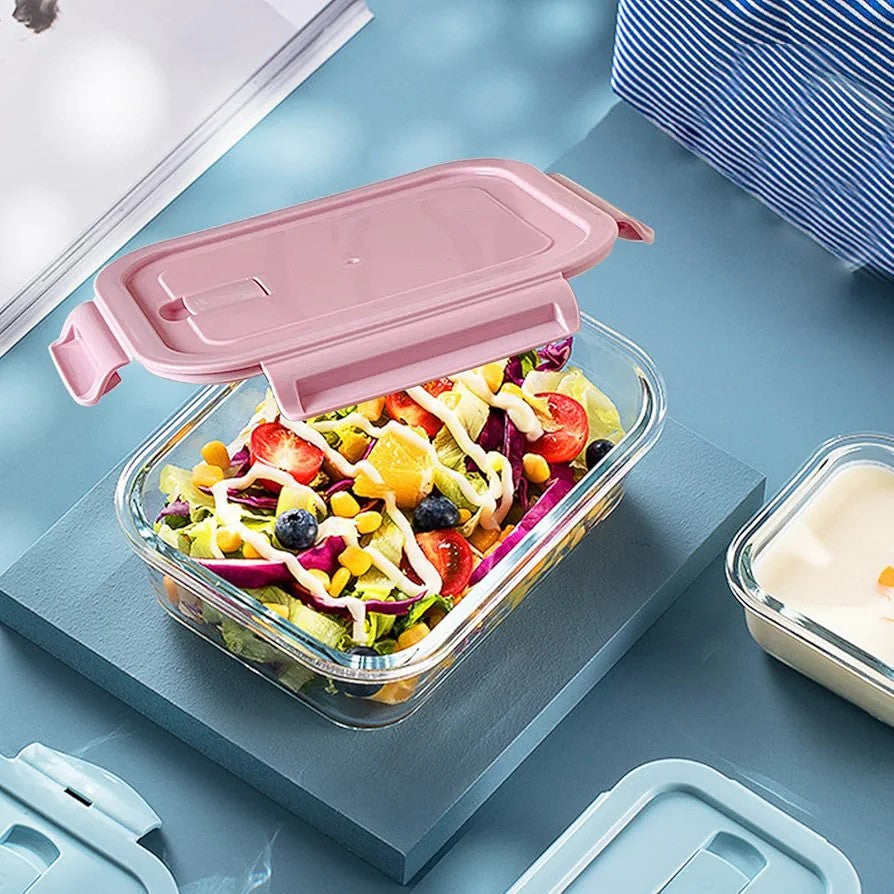 Borosilicate Glass Food Storage Containers with Lids