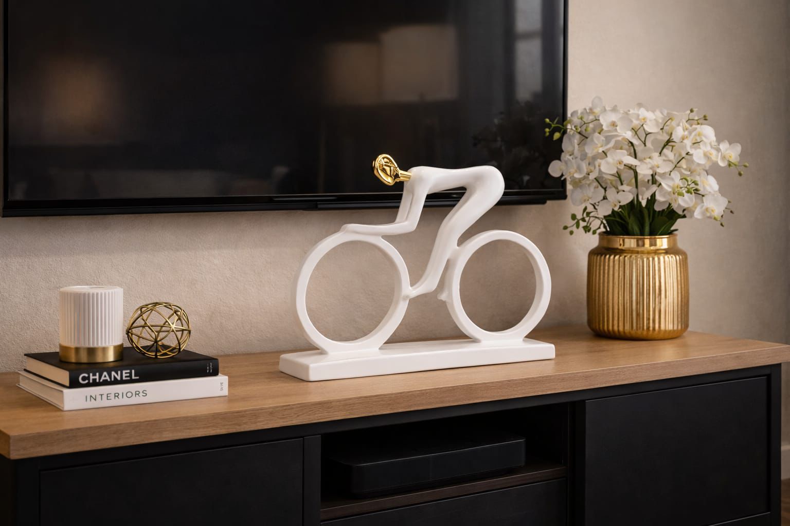 Handmade Biker Resin Figurine