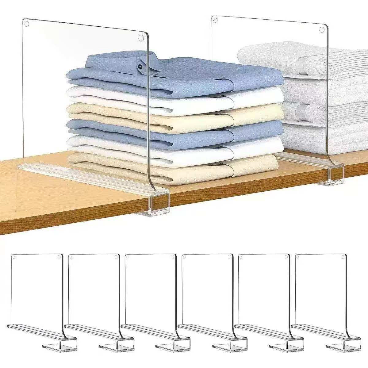 Acrylic Closet Jeans Dividers / Wardrobe Organizer