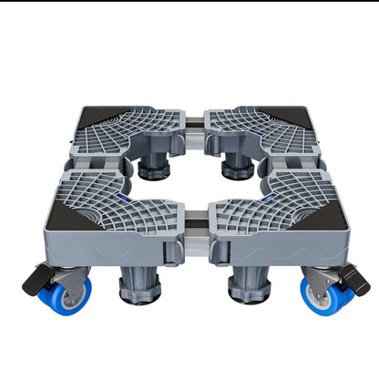 Heavy Duty Adjustable Fridge and Washing Machine Base Stand with 8 Support Legs