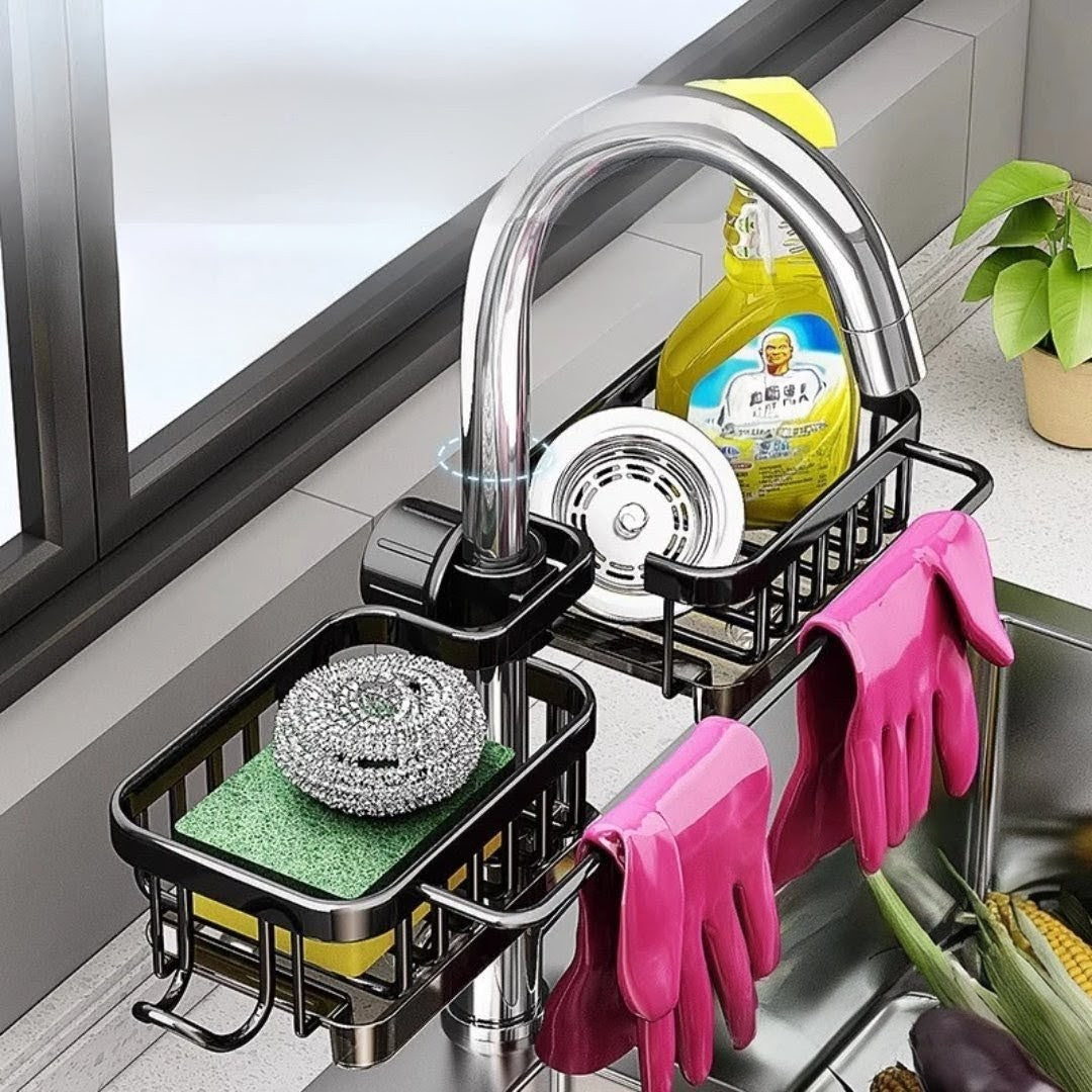 Faucet Drain Rack – Kitchen Sink Organizer