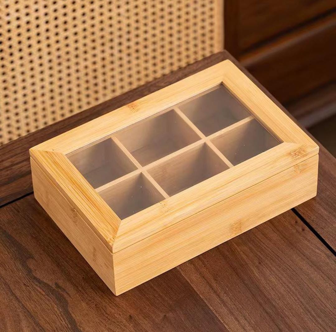 6 slots tea bags organiser