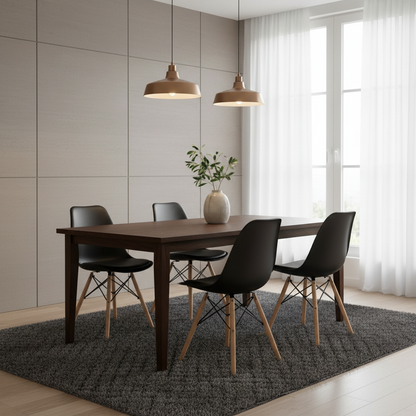 Black Padded Eames Chair