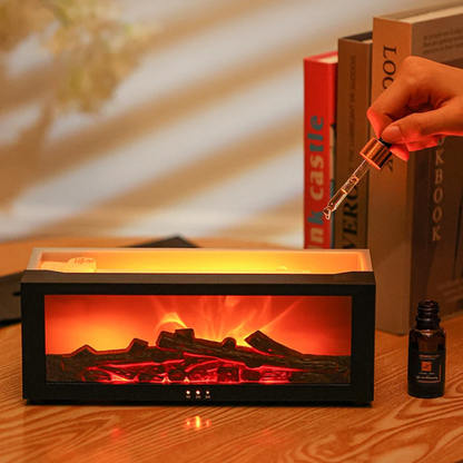 Flame Fireplace Aroma Diffuser Humidifier 26 cm