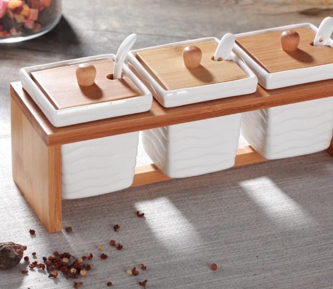 3pcs Ceramic Canister Set